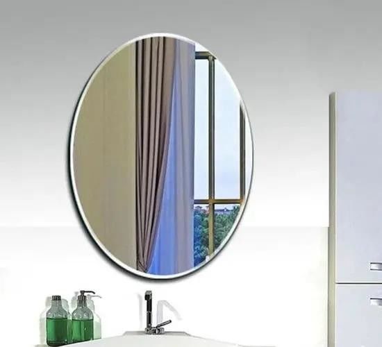 Spiegel Glas Decoratieve Badkamer Veiligheid Duidelijke Drijvende Rond Ntique Spiegel