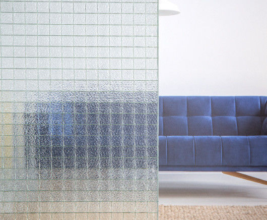 Aanpassen van de grootte Patroonglas 3mm 4mm 5mm Voor decoratieve gebouw Badkamer Venster