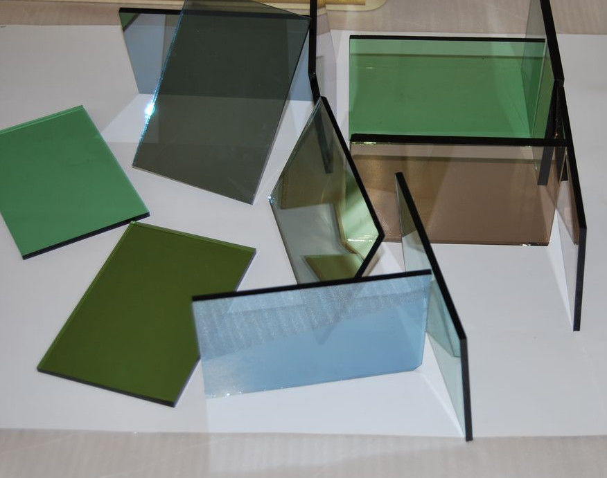 Bouwreflecterend zwevend glas met blauw/groen/brons/geel