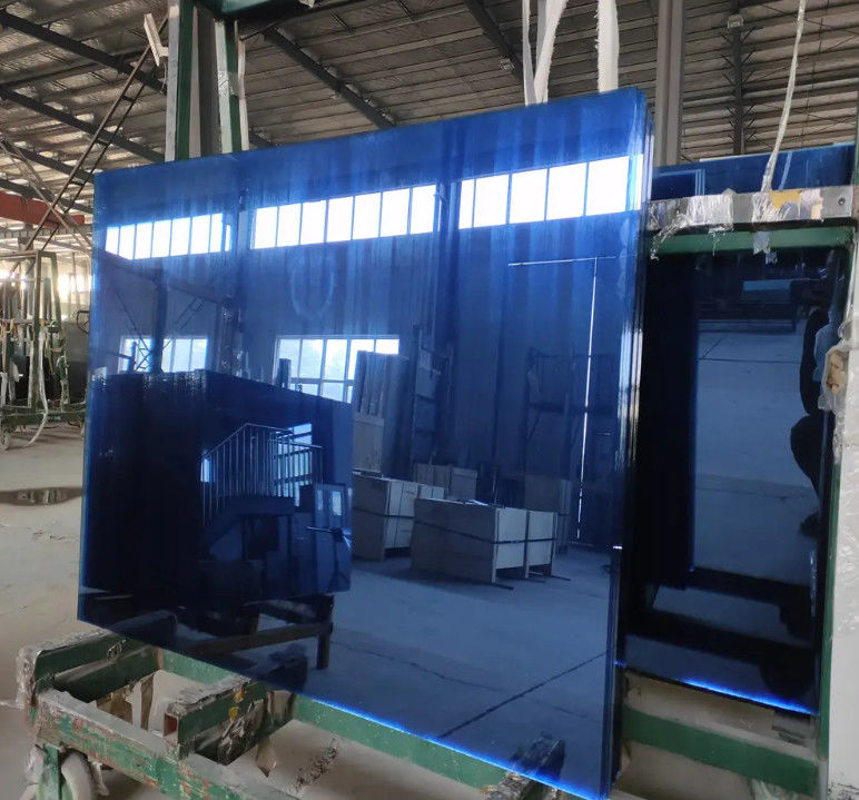 Bouwreflecterend zwevend glas met blauw/groen/brons/geel