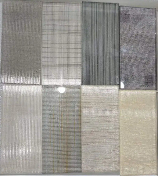 Doorzichtig speciaal glas gekleurd gaas gelamineerd bedraad glas voor interieurversiering