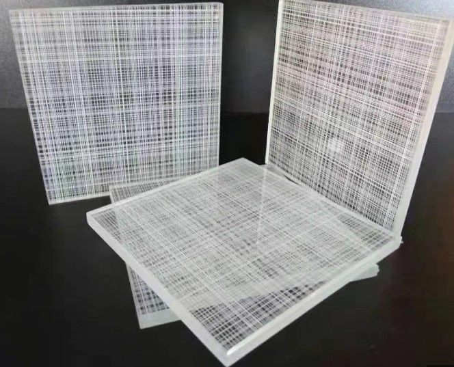 Extra goede veiligheid/geluidsisolatie/decoratieve/glasdeur gelamineerd bedraad glas voor bedrijfsdoeleinden/douche