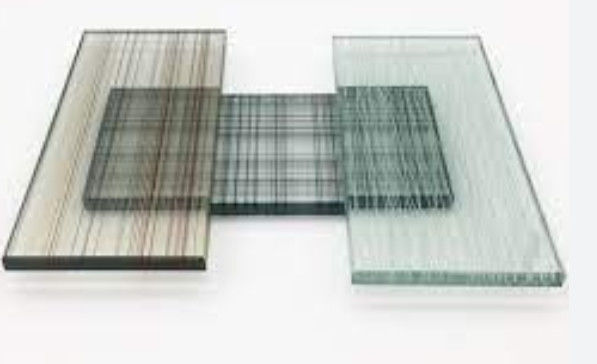 Brekbestendig/ met staaldraad gelamineerd bedraad glas voor hoge gebouwen/commerciële gebouwen/hotels/villa's