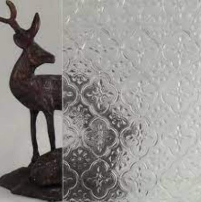 Decoratief gemodelleerd gefigureerd glas met 4 mm tot 15 mm maat voor meubelbouw