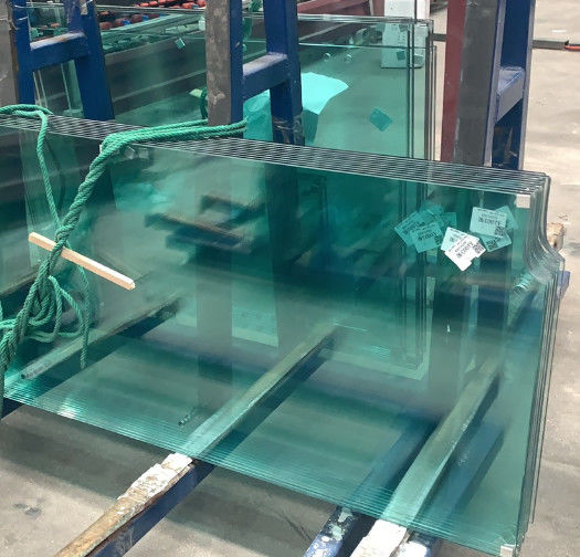 Grootte/Dikte Op maat gemaakte doorzichtige glasplaat voor gordijnwand/vloerglas/luchtscherm/kas