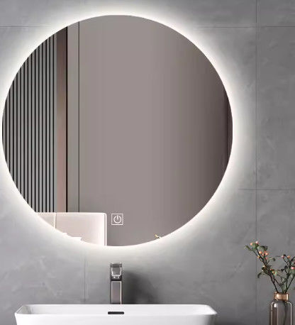 Lange levensduur Modern decoratief wandspiegelglas met beveled rand en zilveren afwerking