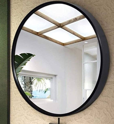Zilveren aluminium spiegel glas decoratieve badkamer veiligheid helder zweven antieke spiegel plaat glas spiegel