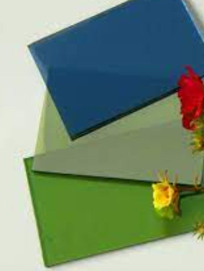 Bouwreflecterend zwevend glas met blauw/groen/brons/geel