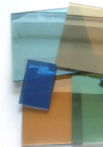 Gepersonaliseerd rechthoekig gekleurd getinte floatglas voor bouw