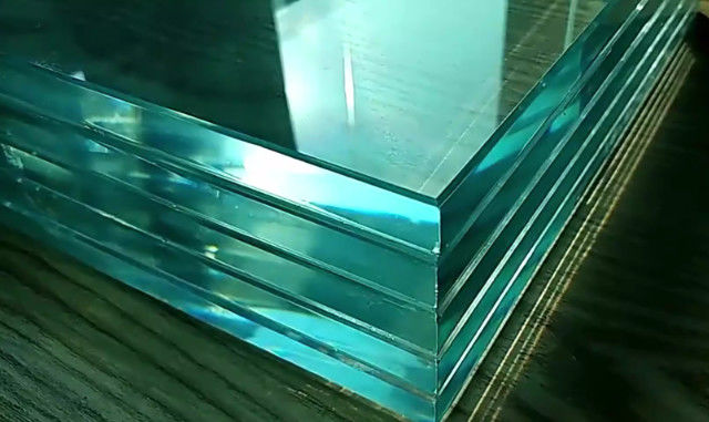 Duidelijk gehard over gelaagd glas 6.38/10.38/16/12 /13.52 mm Lage ijzeren gepolijste rand